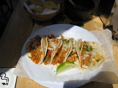 4 tinga tacos
