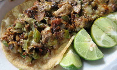 Tripas tacos