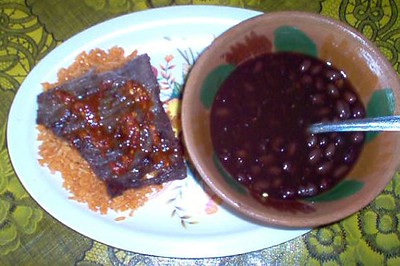 tasajo with rice