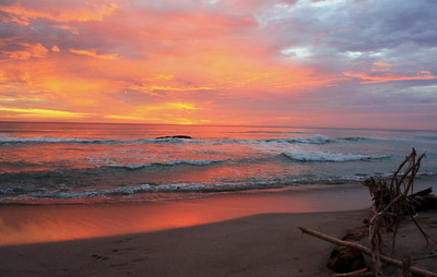 Sunset on the beach