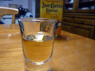 tequila Jose Cuervo shot glass