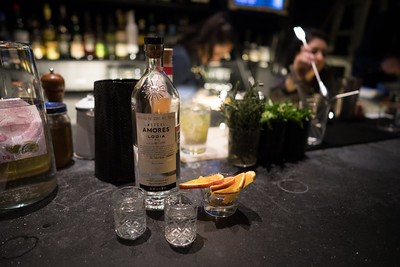 Mezcal with orange