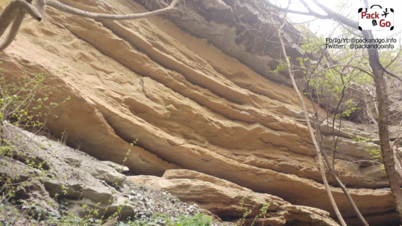 The golden rocks of Zlaten waterfall Veliko Tarnovo, Bulgaria
