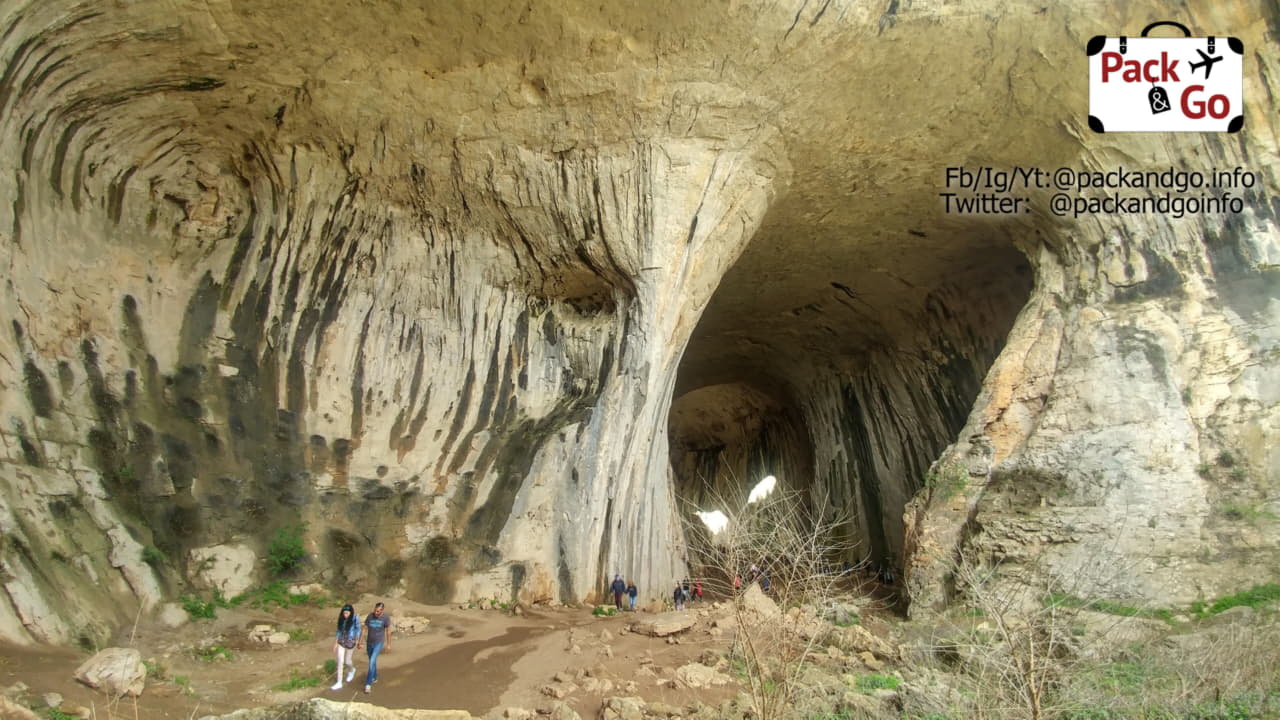 Large cave with high ceiling