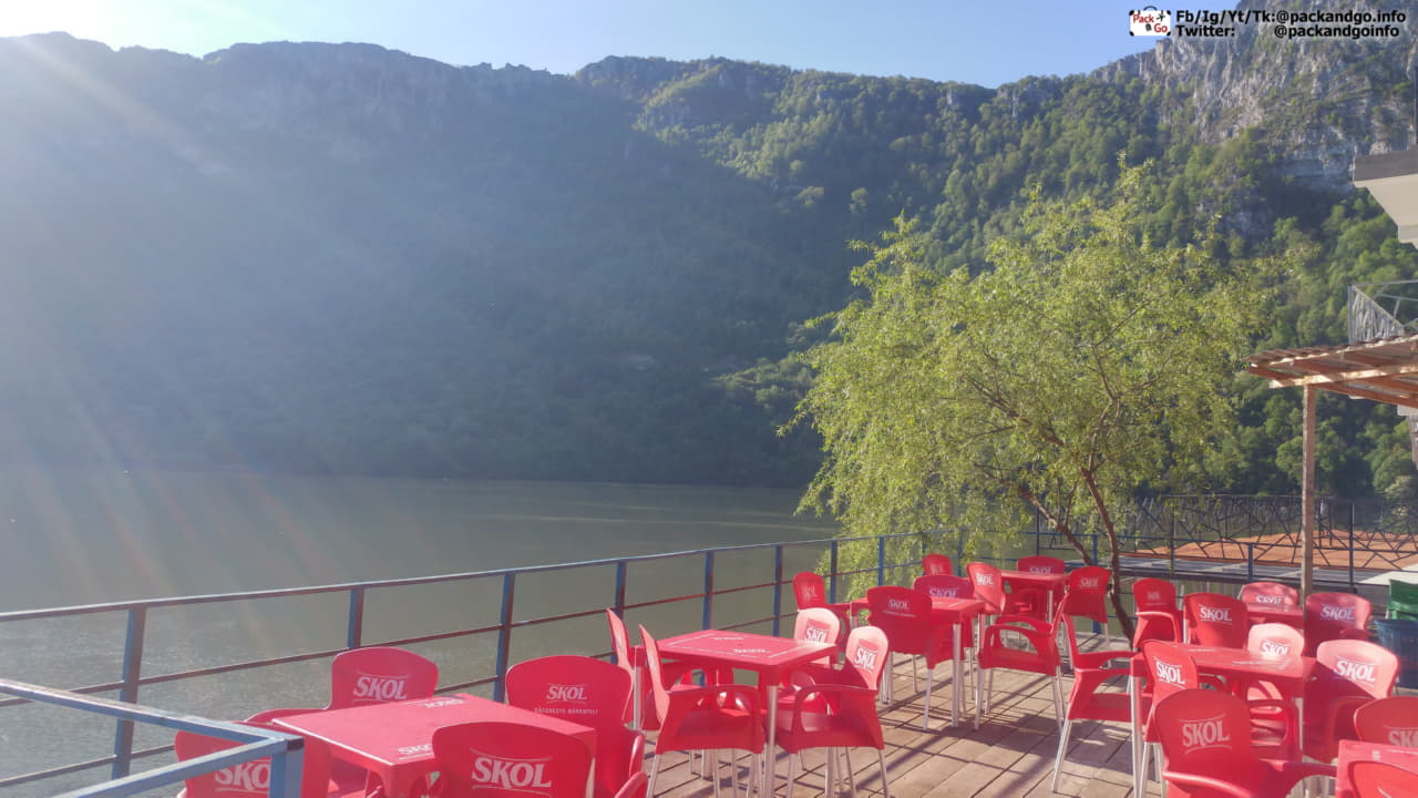 A restaurant on Danube, near Orsova, Romania