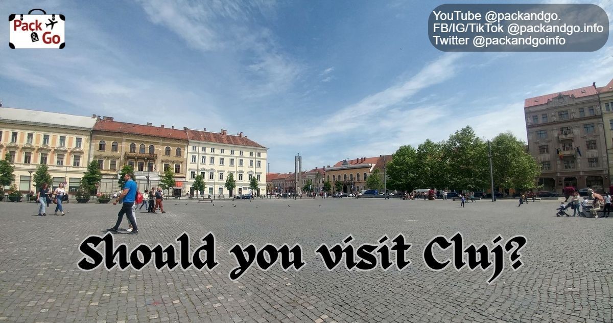 Center of Cluj Romania, the main square.