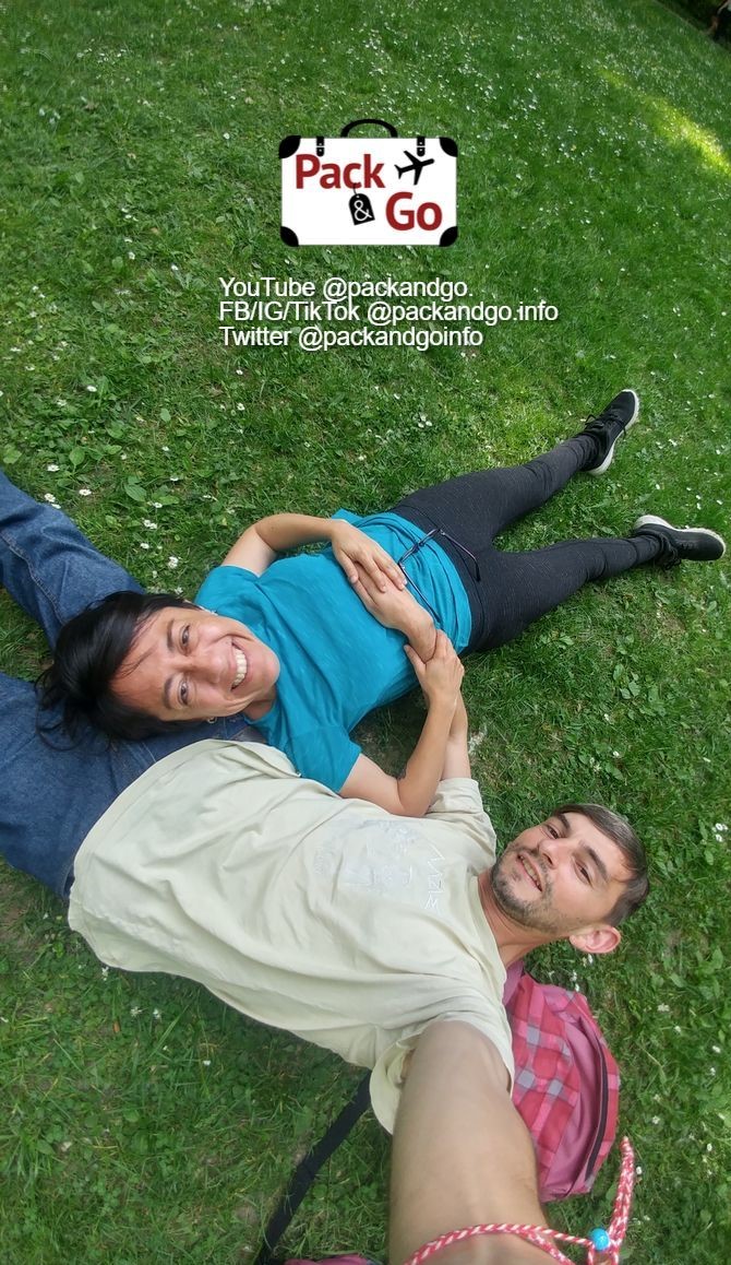 Couple lying on the grass