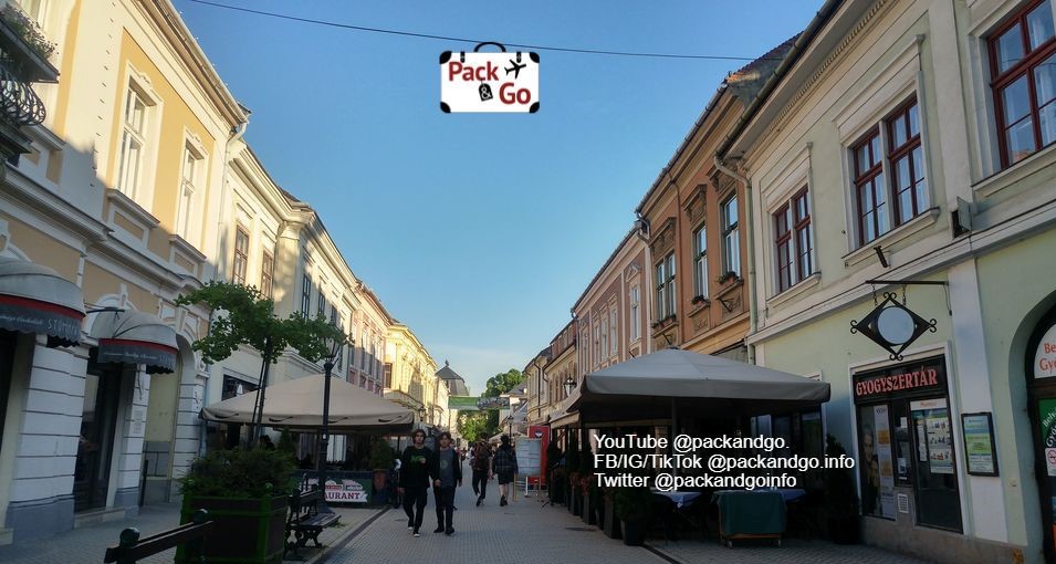 Streets in Eger, Hungary