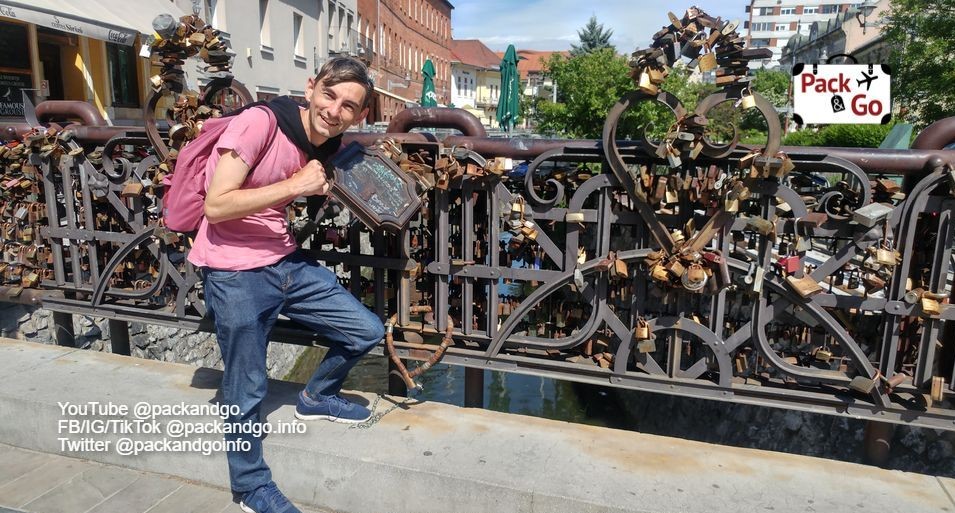 Lovers' bridge in Miskolc, Hungary